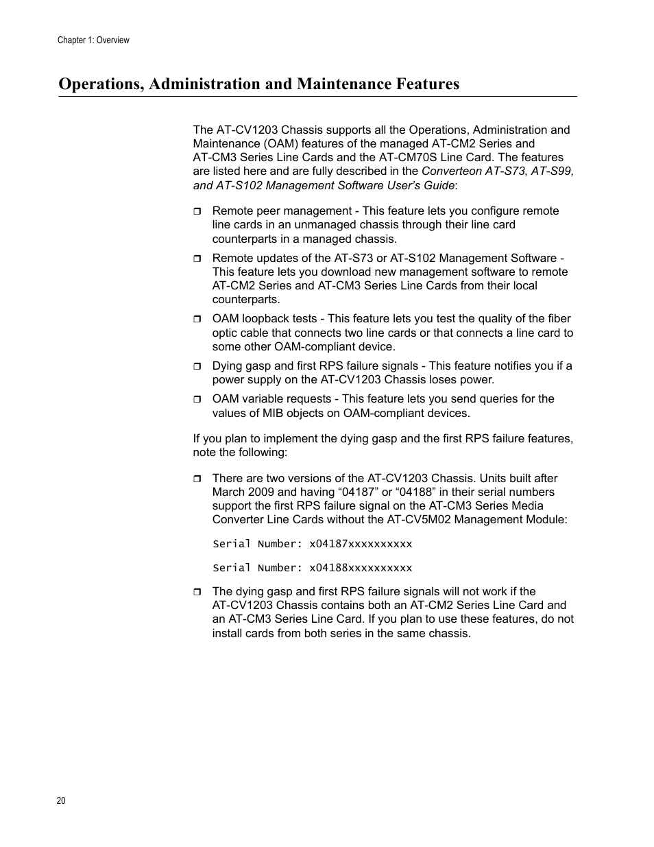 Allied Telesis AT-CV1203 User Manual | Page 20 / 38