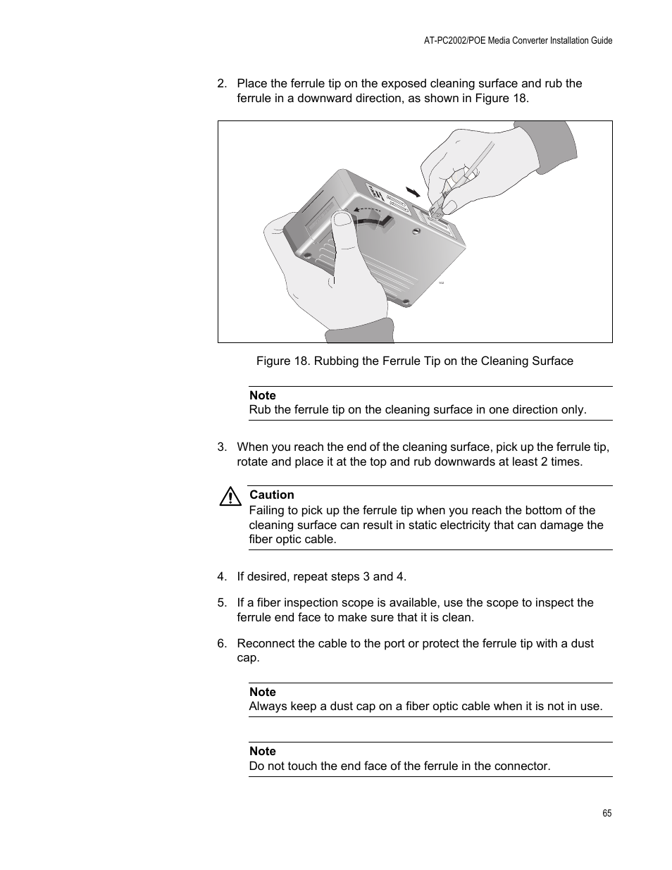 Allied Telesis AT-PC2002/POE User Manual | Page 65 / 68