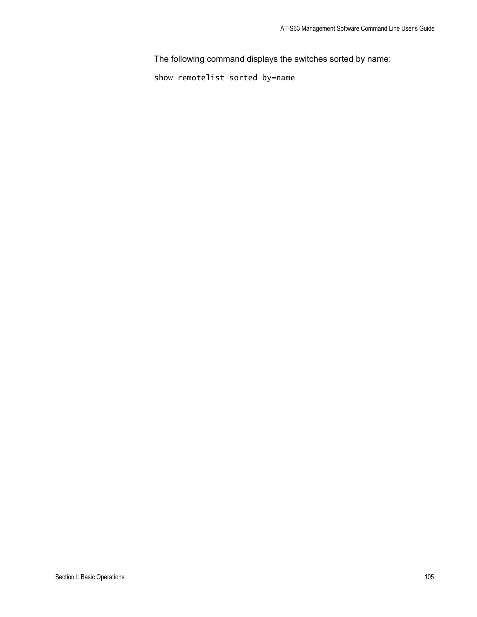 Allied Telesis AT-S63 User Manual | Page 105 / 836
