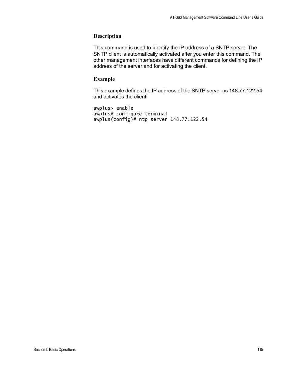 Allied Telesis AT-S63 User Manual | Page 115 / 836