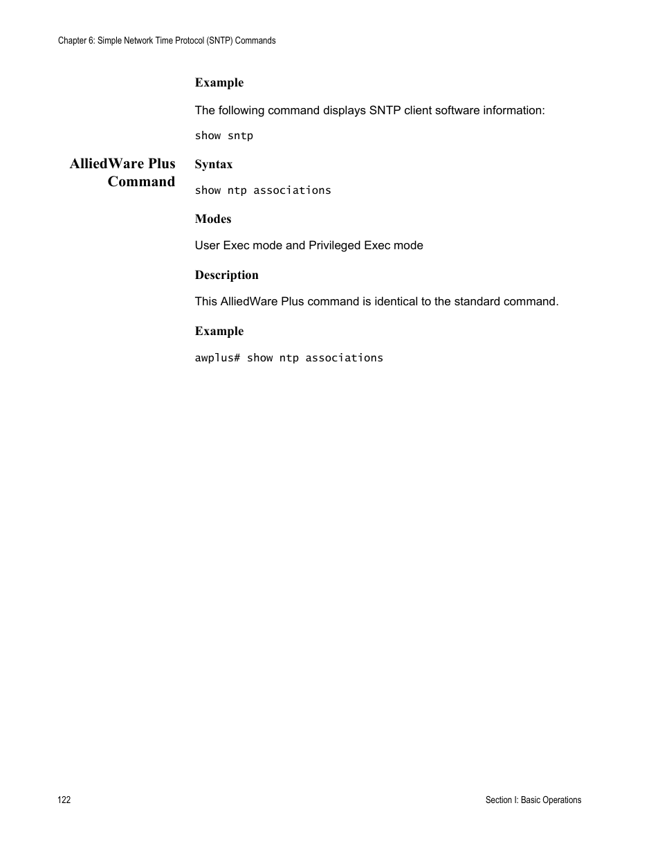 Alliedware plus command | Allied Telesis AT-S63 User Manual | Page 122 / 836