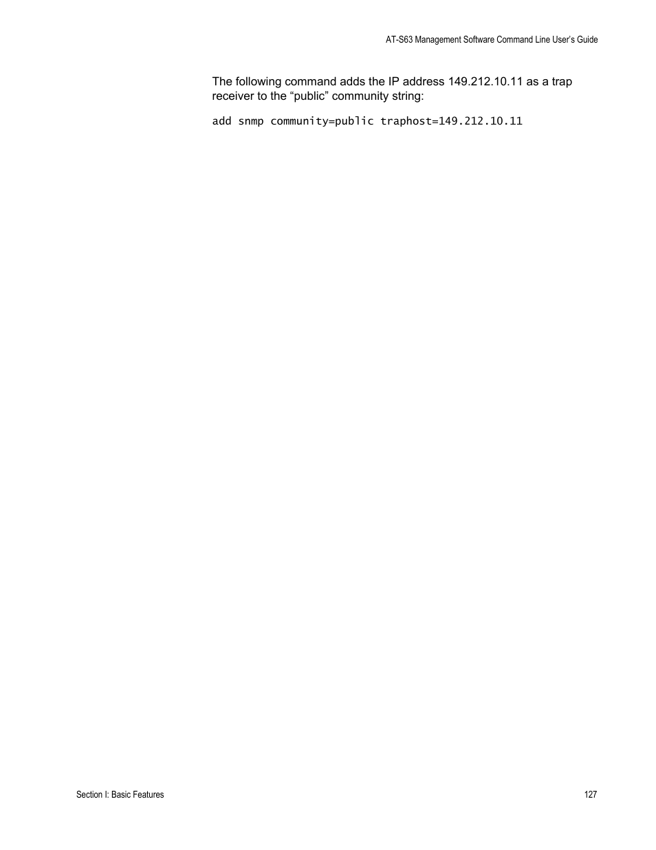 Allied Telesis AT-S63 User Manual | Page 127 / 836