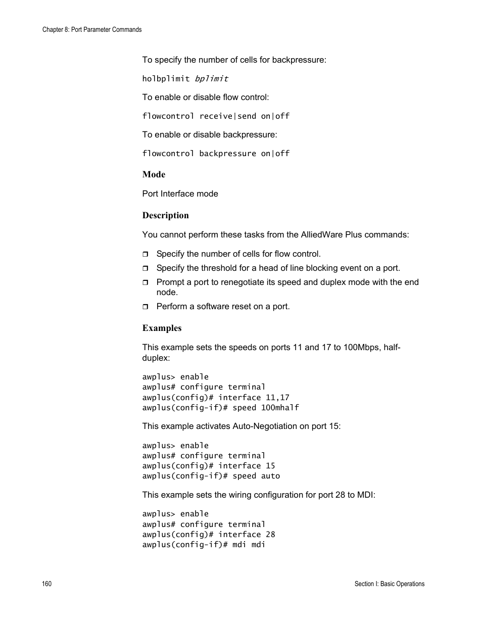 Allied Telesis AT-S63 User Manual | Page 160 / 836