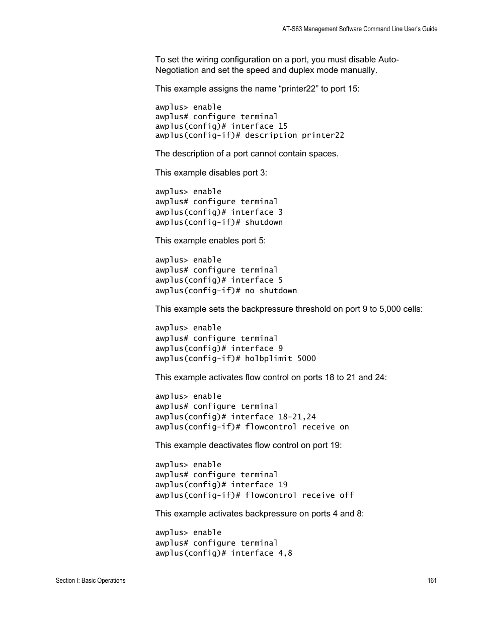 Allied Telesis AT-S63 User Manual | Page 161 / 836