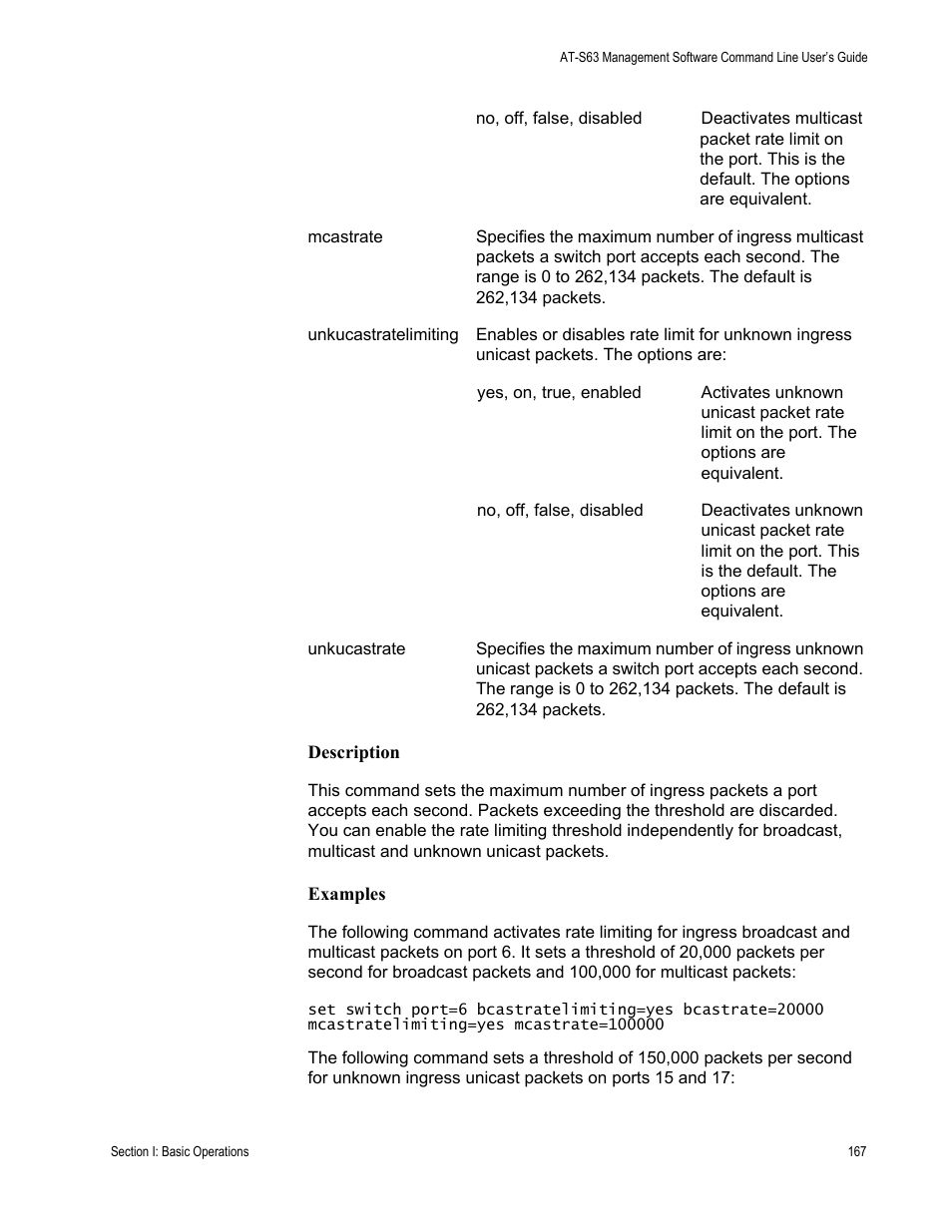 Allied Telesis AT-S63 User Manual | Page 167 / 836