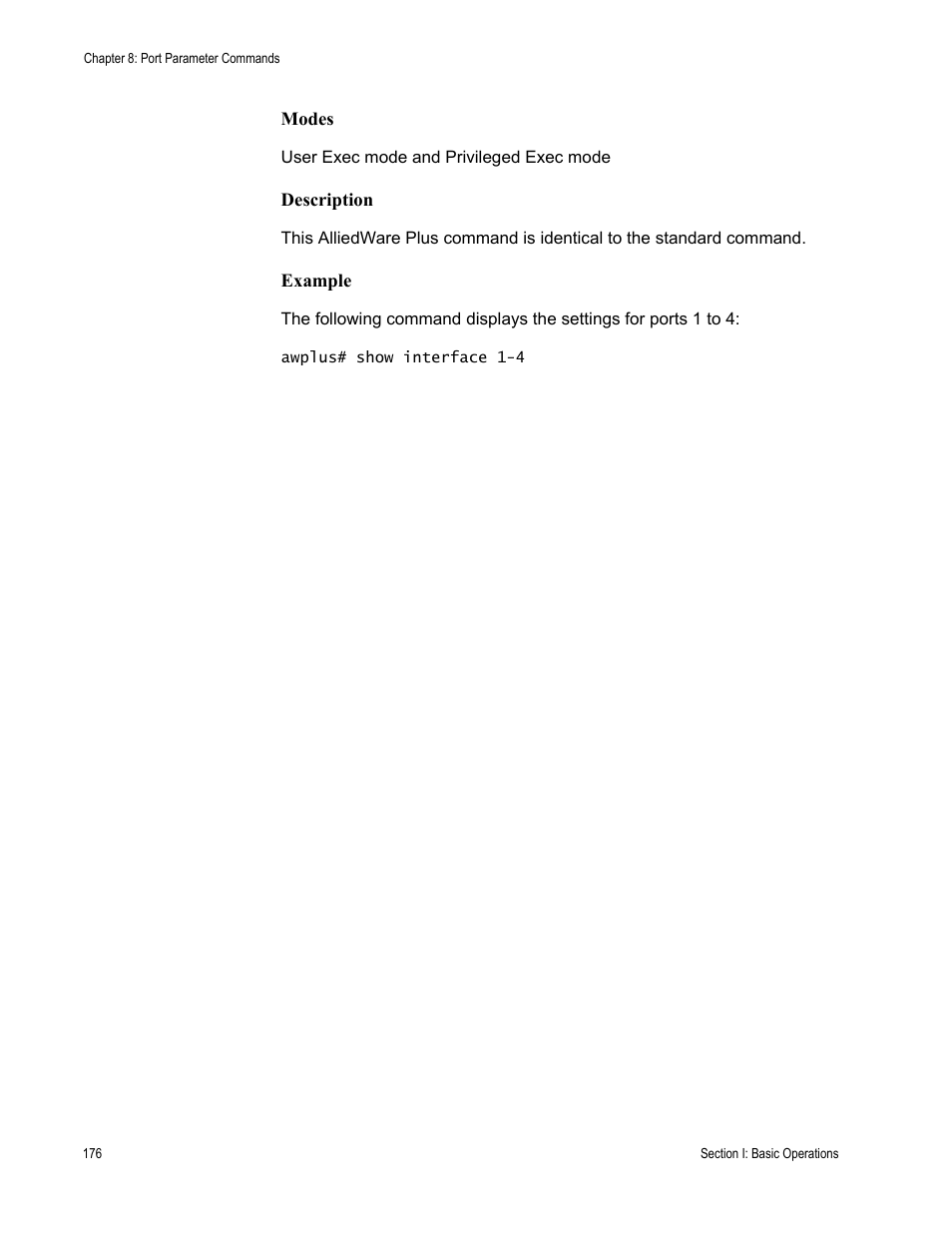 Allied Telesis AT-S63 User Manual | Page 176 / 836