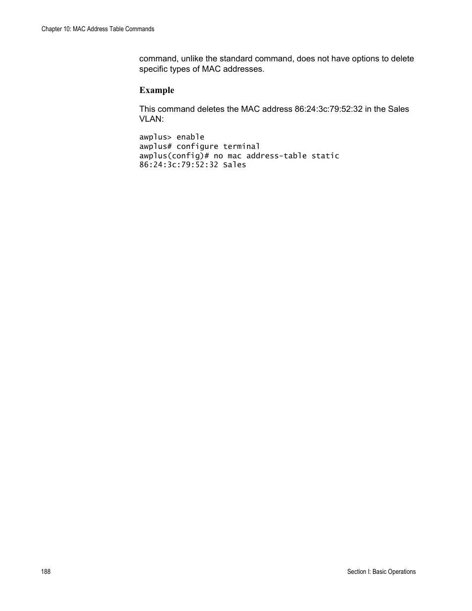 Allied Telesis AT-S63 User Manual | Page 188 / 836