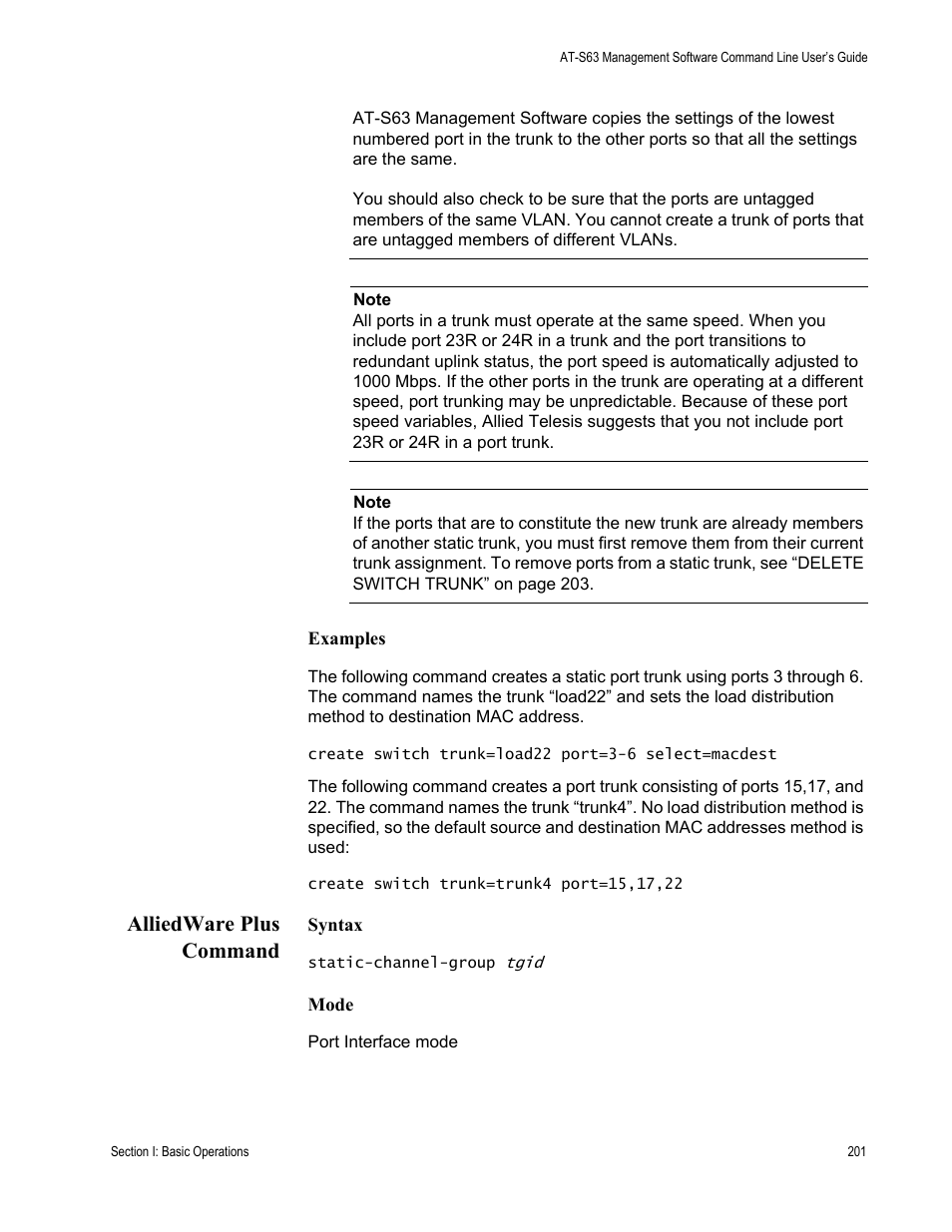 Alliedware plus command | Allied Telesis AT-S63 User Manual | Page 201 / 836