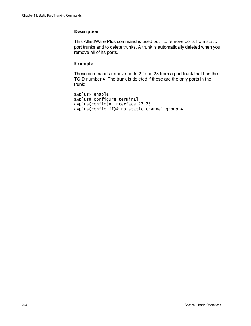 Allied Telesis AT-S63 User Manual | Page 204 / 836