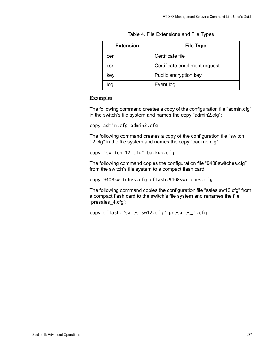 Allied Telesis AT-S63 User Manual | Page 237 / 836