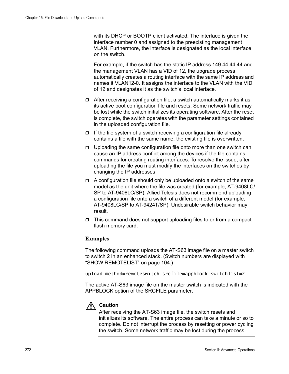 Allied Telesis AT-S63 User Manual | Page 272 / 836