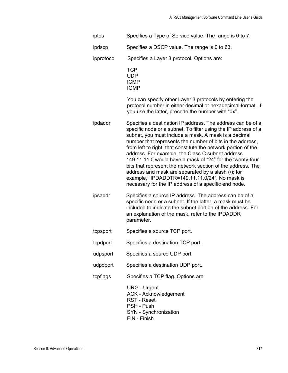 Allied Telesis AT-S63 User Manual | Page 317 / 836