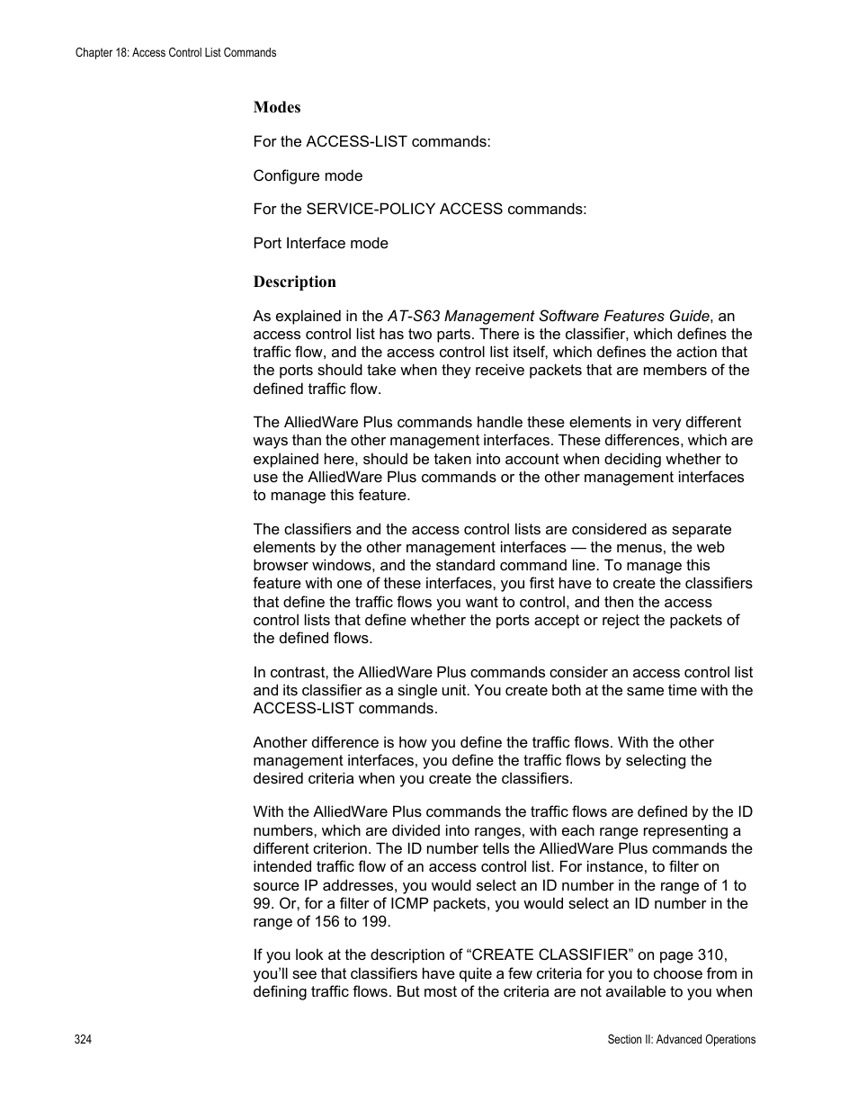 Allied Telesis AT-S63 User Manual | Page 324 / 836