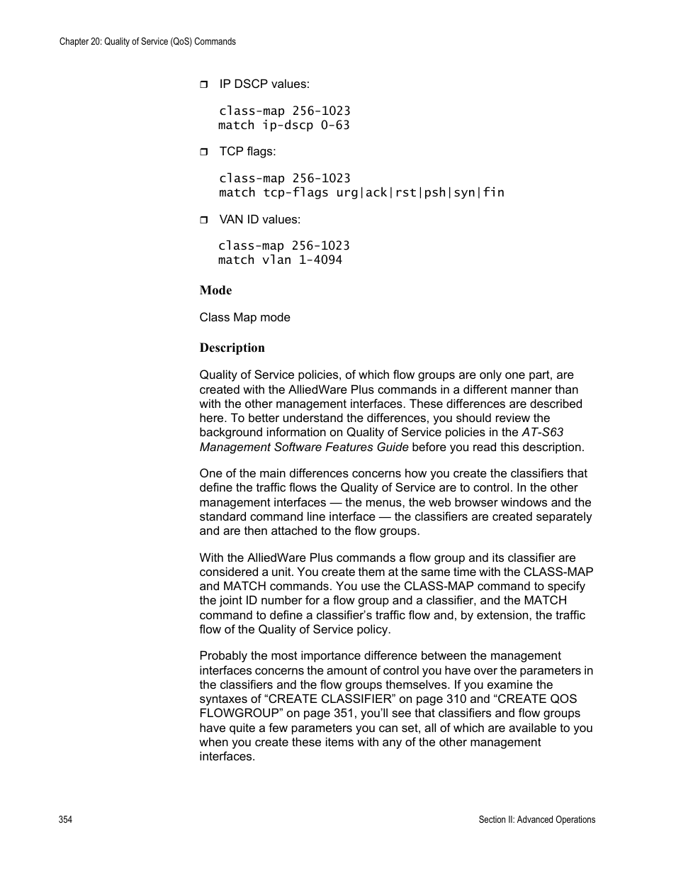 Allied Telesis AT-S63 User Manual | Page 354 / 836