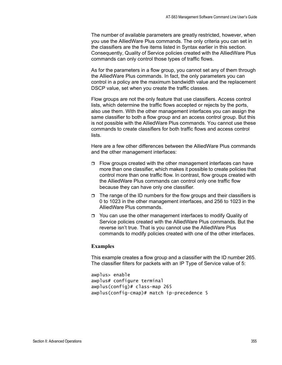 Allied Telesis AT-S63 User Manual | Page 355 / 836