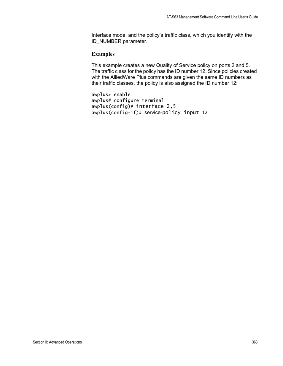 Allied Telesis AT-S63 User Manual | Page 363 / 836