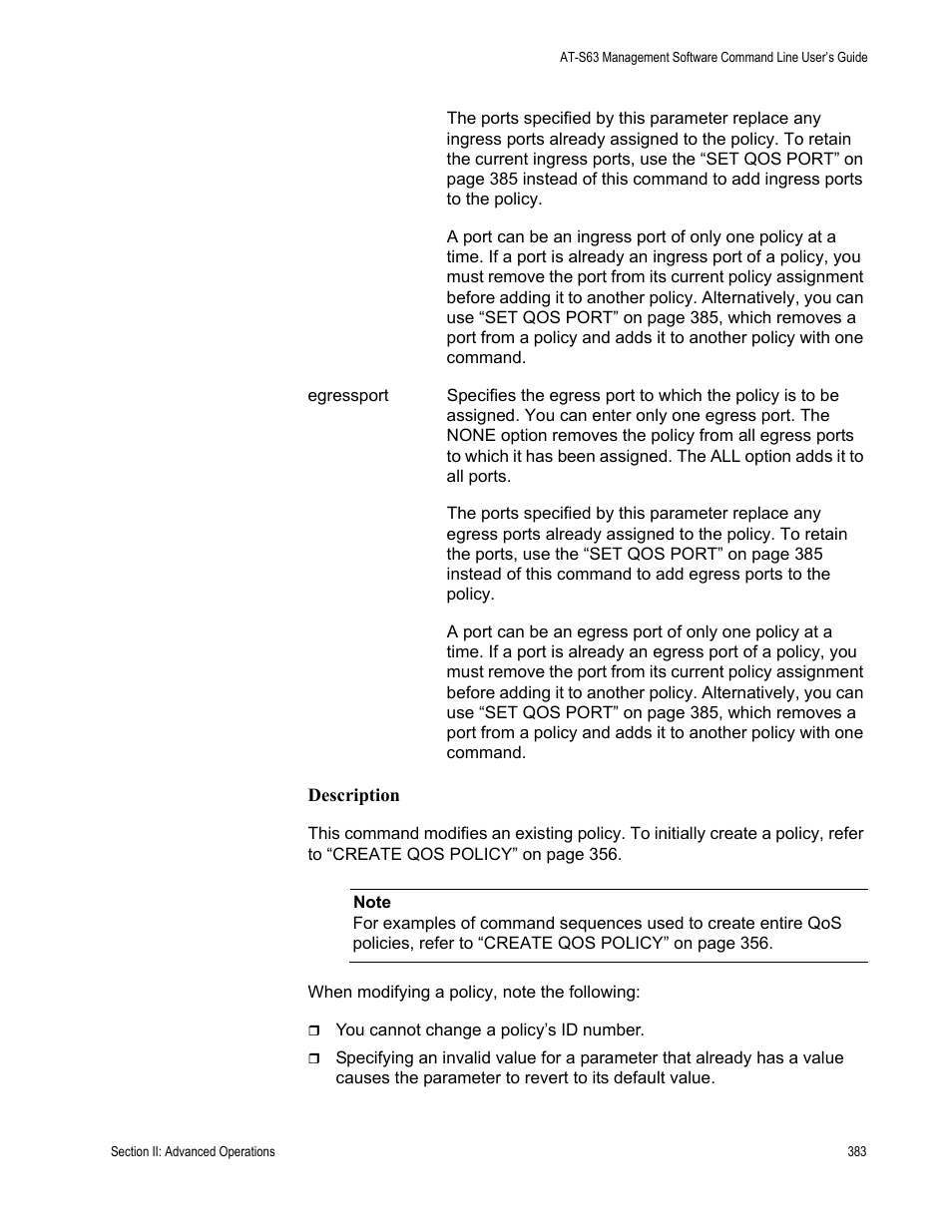 Allied Telesis AT-S63 User Manual | Page 383 / 836