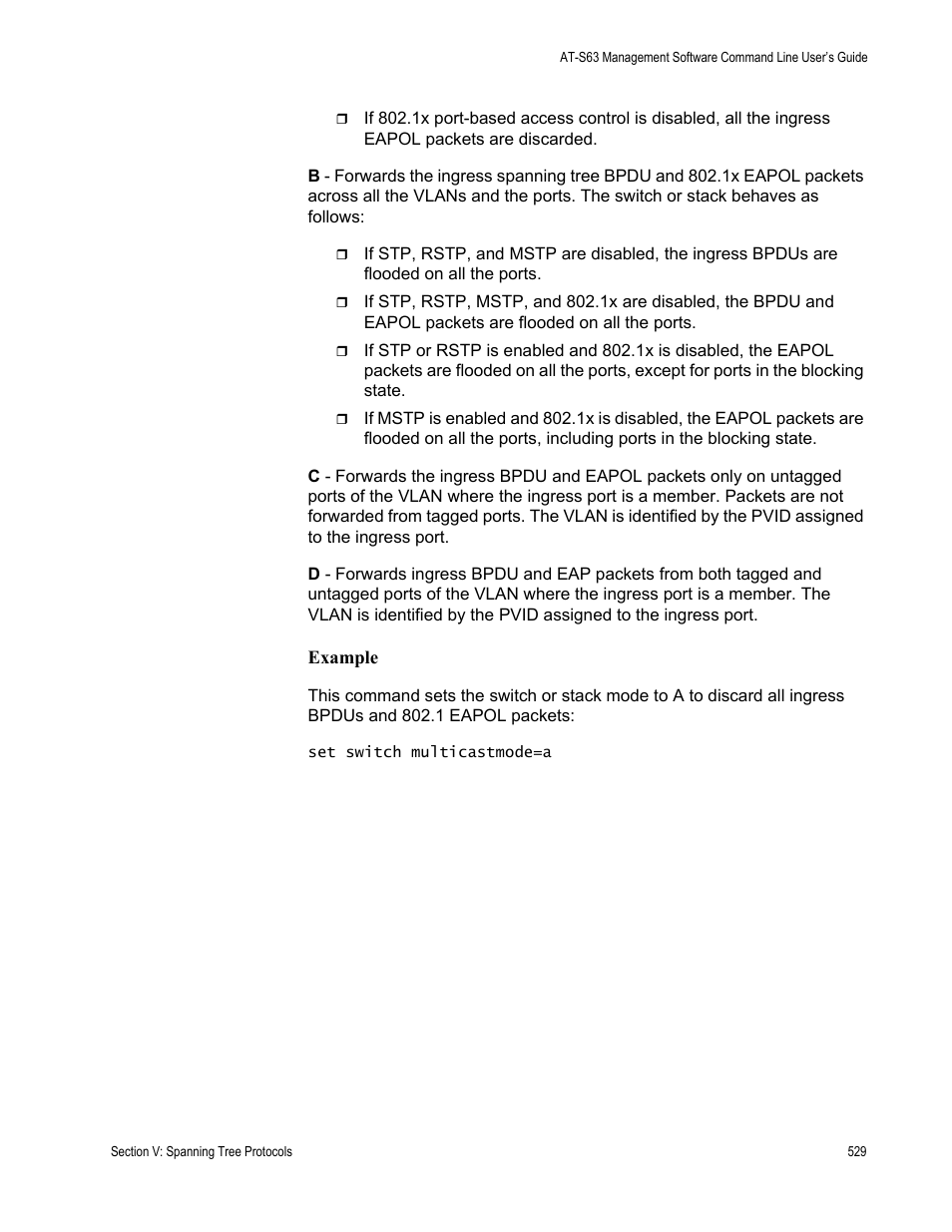 Allied Telesis AT-S63 User Manual | Page 529 / 836