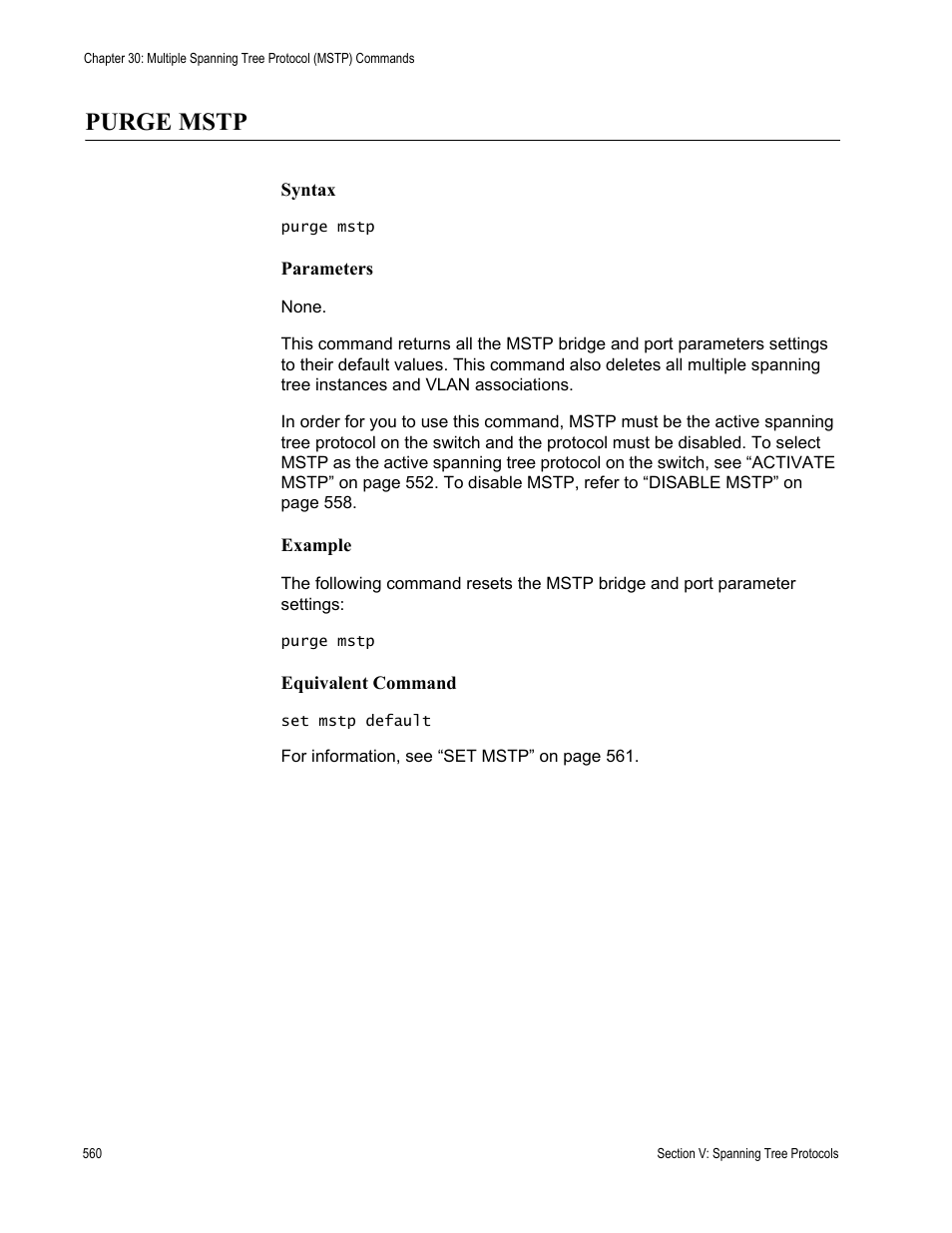 Purge mstp | Allied Telesis AT-S63 User Manual | Page 560 / 836