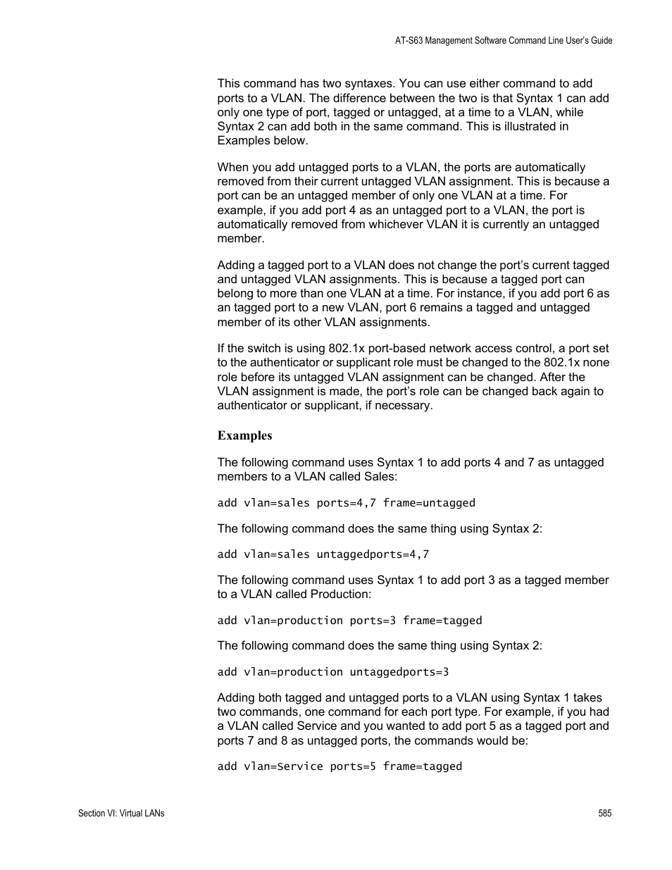 Allied Telesis AT-S63 User Manual | Page 585 / 836