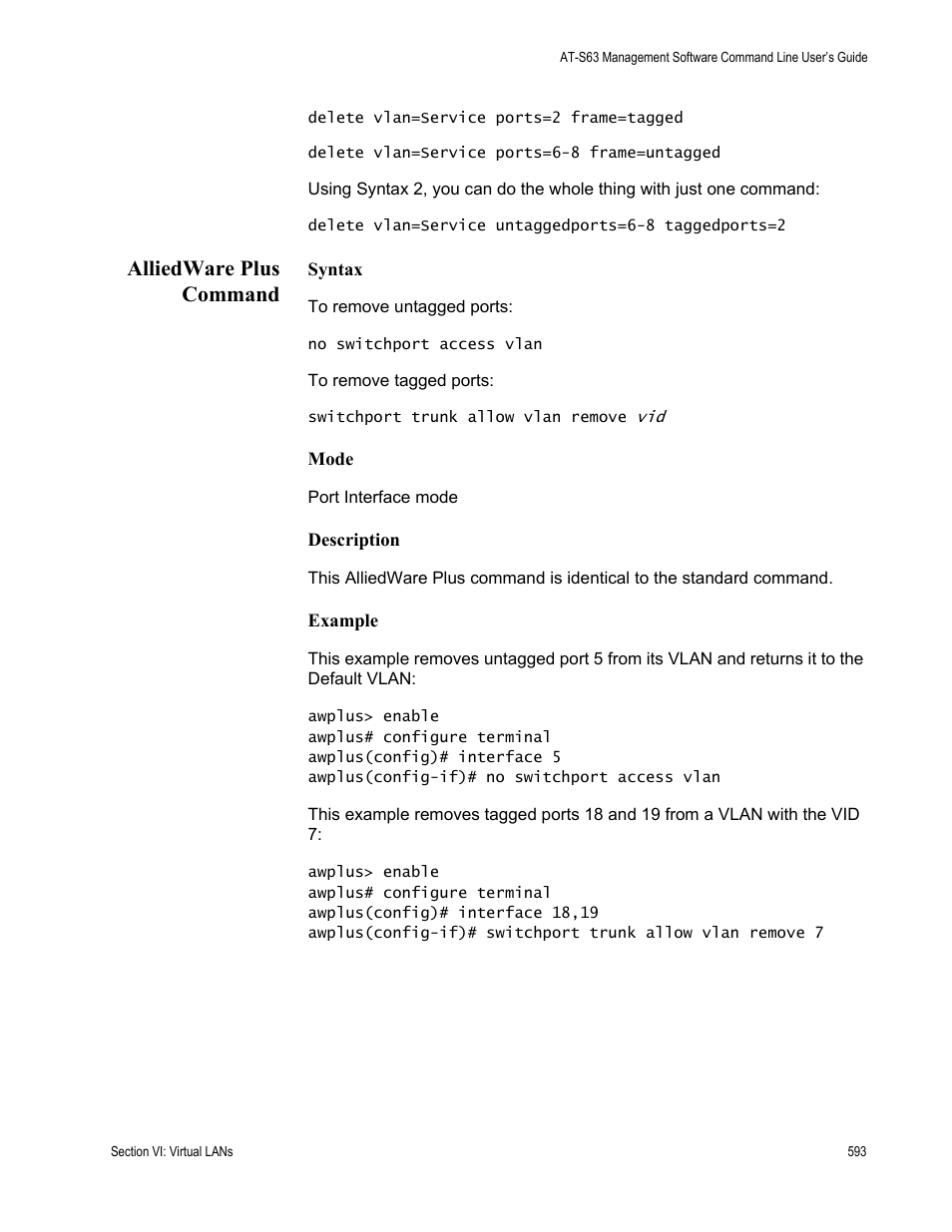 Alliedware plus command | Allied Telesis AT-S63 User Manual | Page 593 / 836