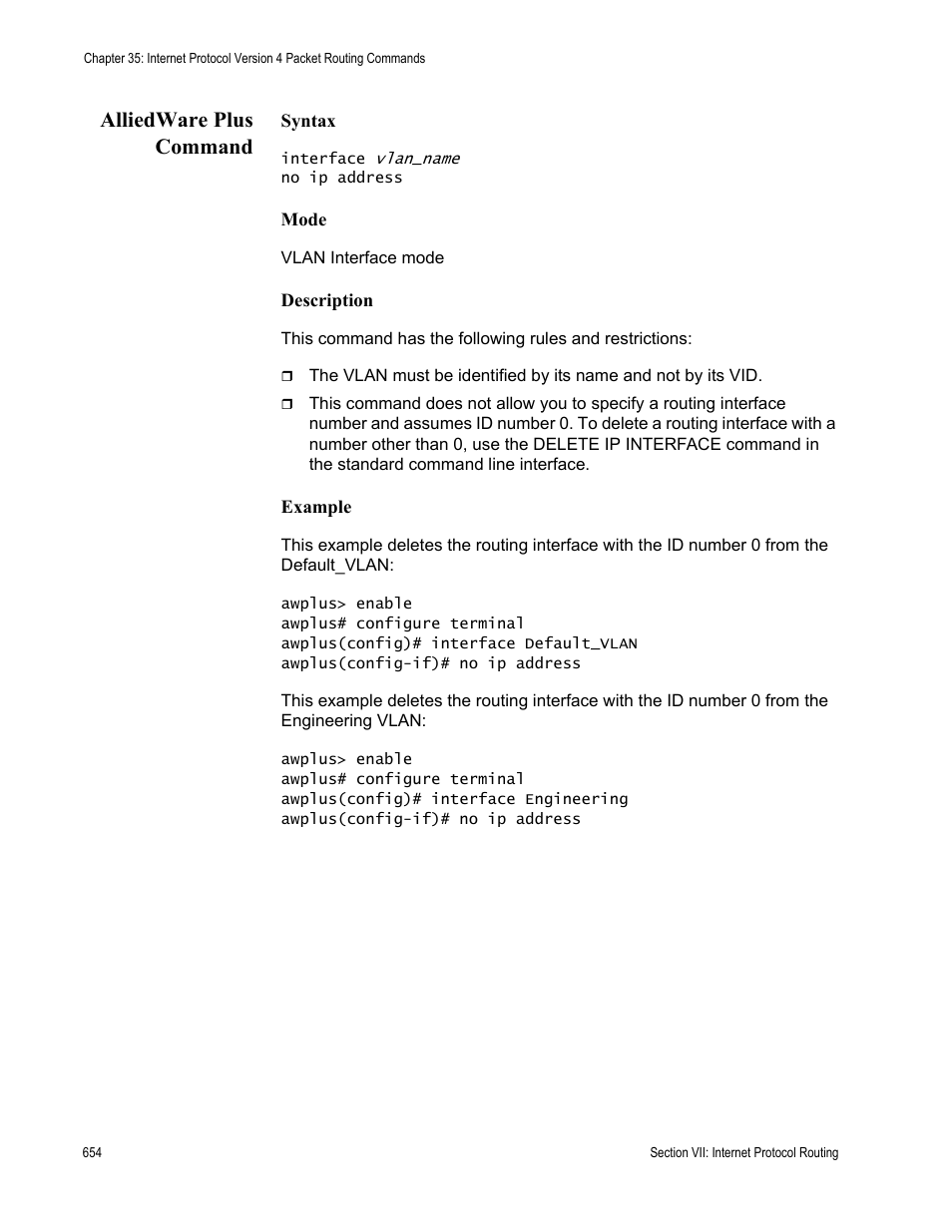 Alliedware plus command | Allied Telesis AT-S63 User Manual | Page 654 / 836