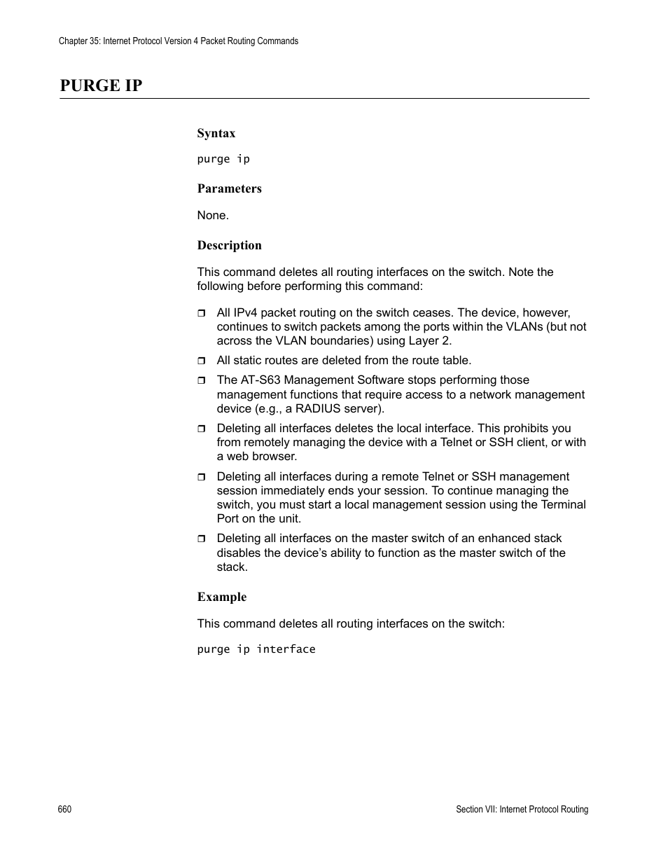 Purge ip | Allied Telesis AT-S63 User Manual | Page 660 / 836