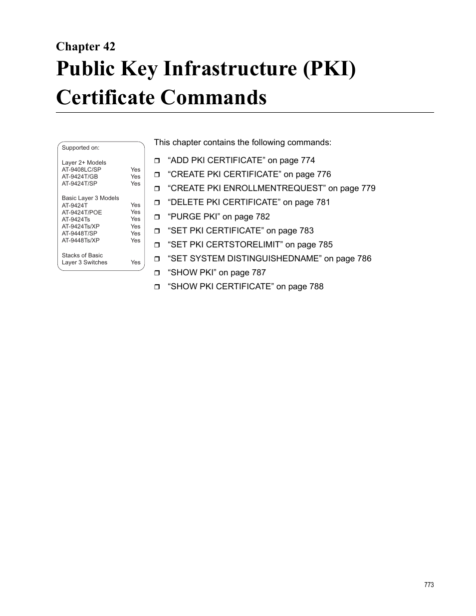 Chapter 42 | Allied Telesis AT-S63 User Manual | Page 773 / 836
