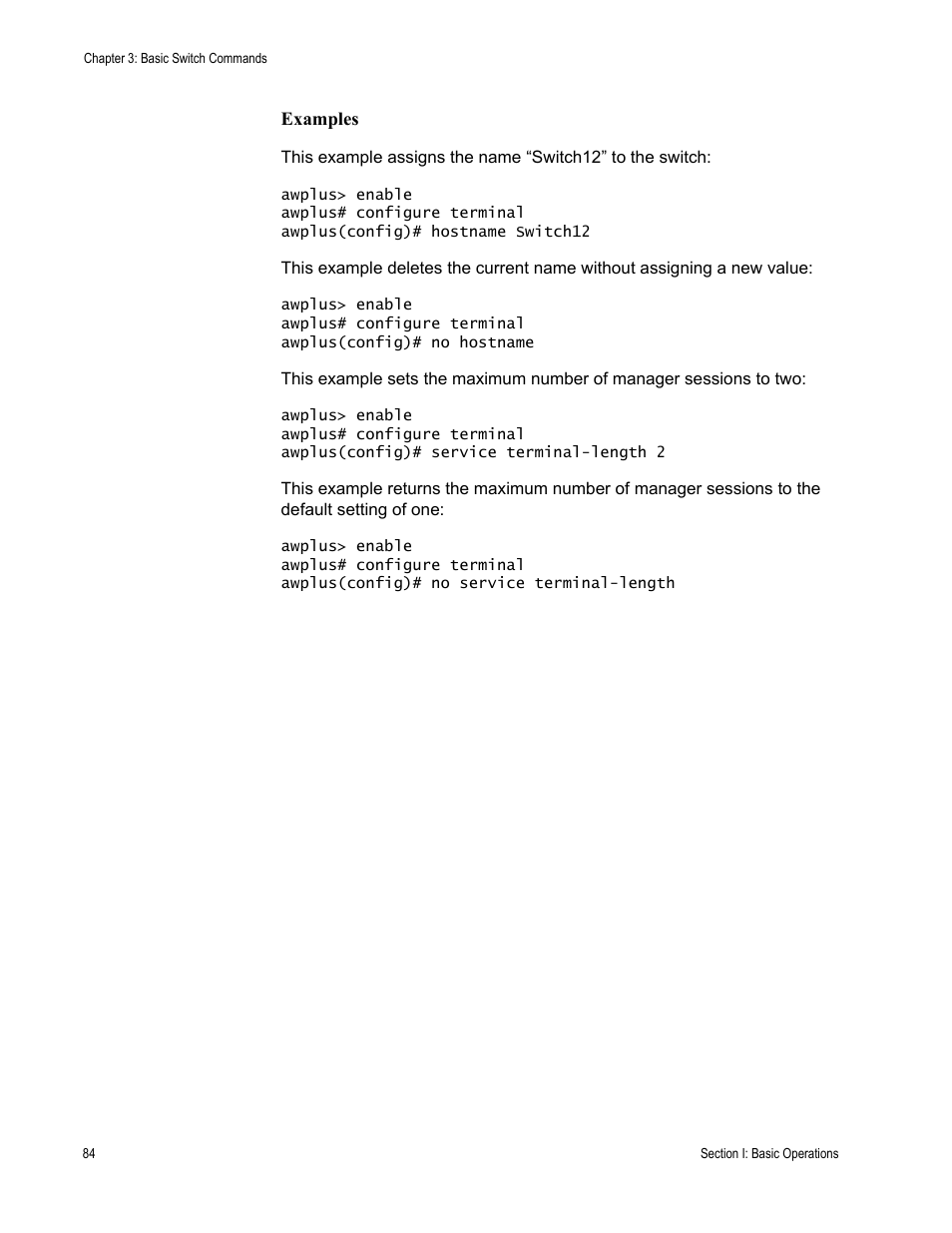 Allied Telesis AT-S63 User Manual | Page 84 / 836