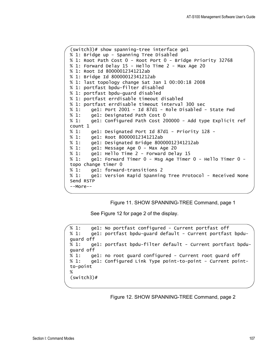 Allied Telesis AT-S100 User Manual | Page 107 / 274