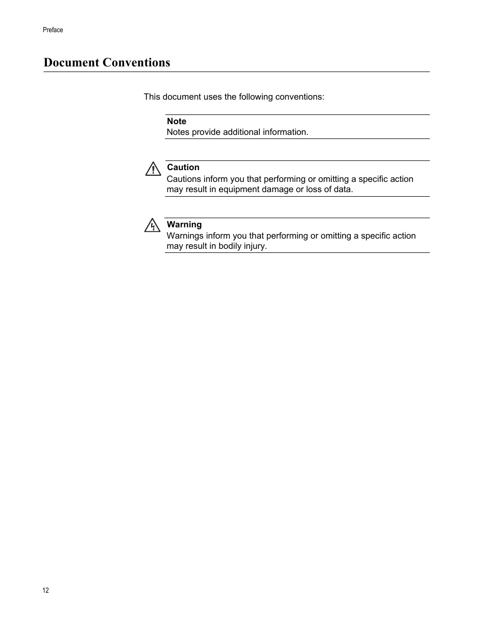 Document conventions | Allied Telesis AT-S100 User Manual | Page 12 / 274