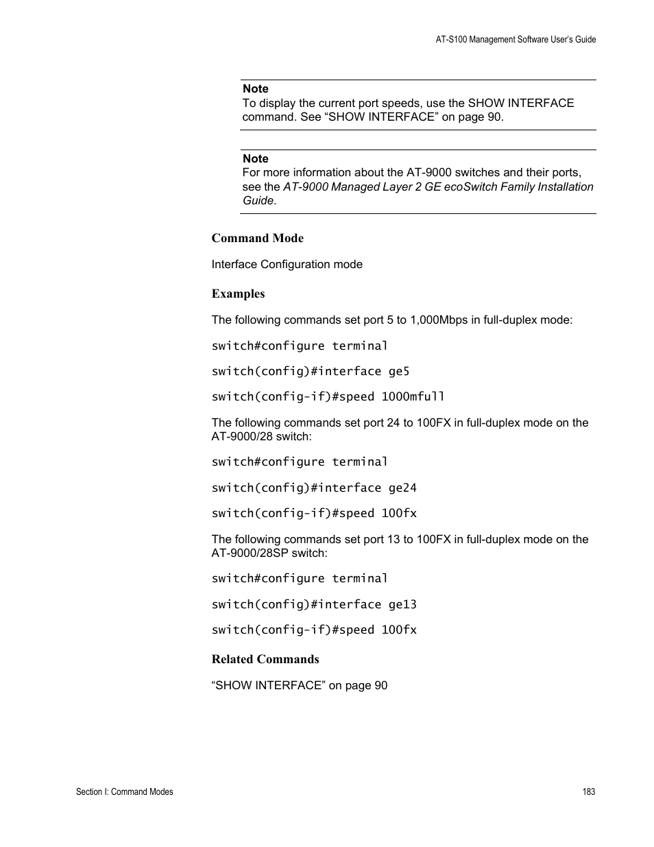 Allied Telesis AT-S100 User Manual | Page 183 / 274