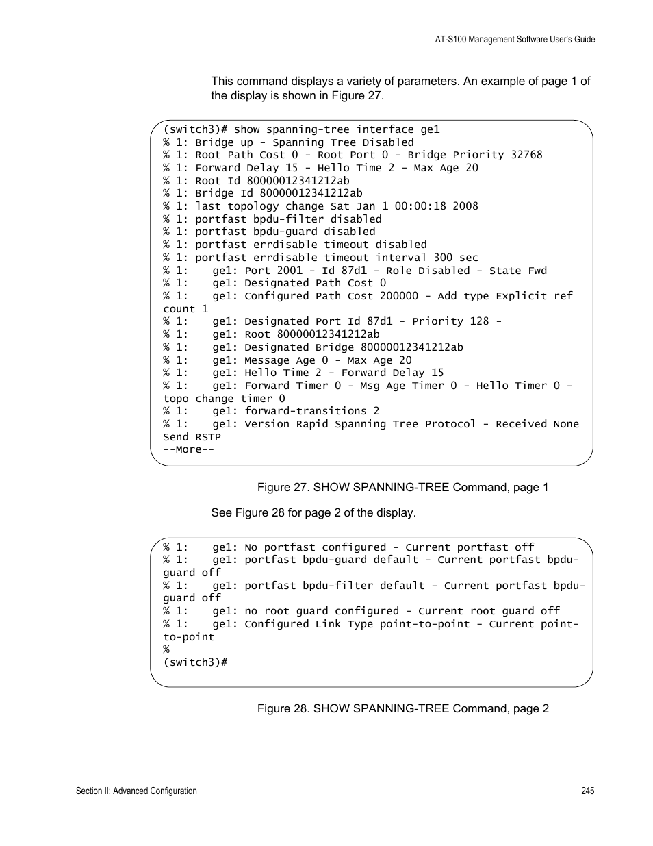 Allied Telesis AT-S100 User Manual | Page 245 / 274