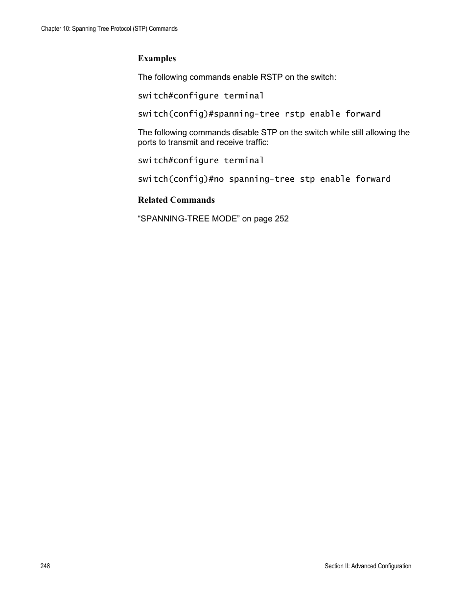 Allied Telesis AT-S100 User Manual | Page 248 / 274