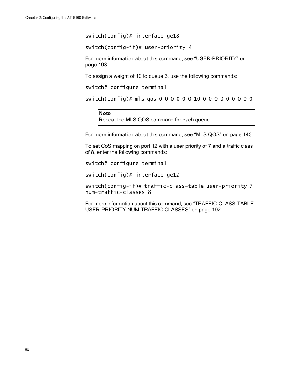 Allied Telesis AT-S100 User Manual | Page 68 / 274