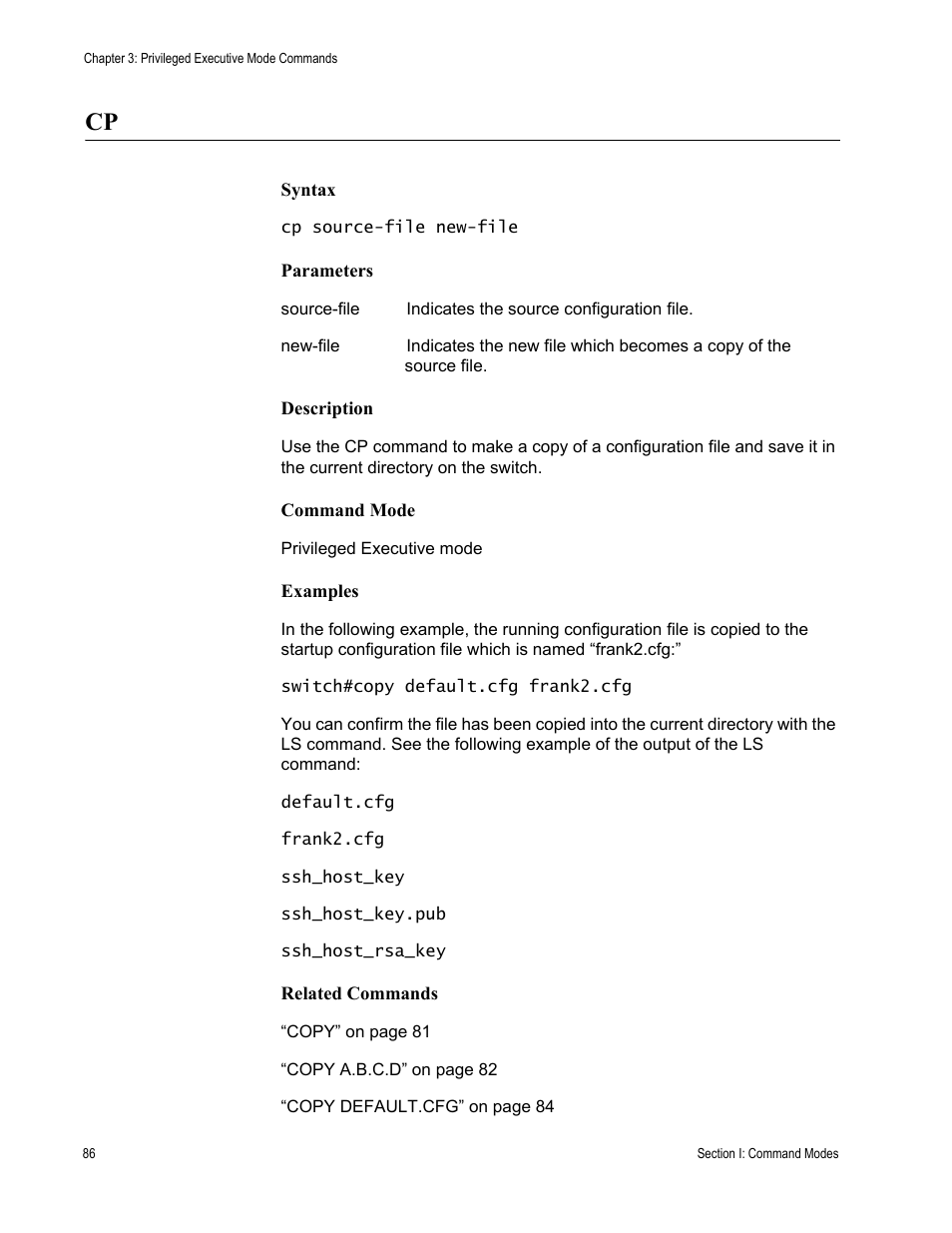 Allied Telesis AT-S100 User Manual | Page 86 / 274