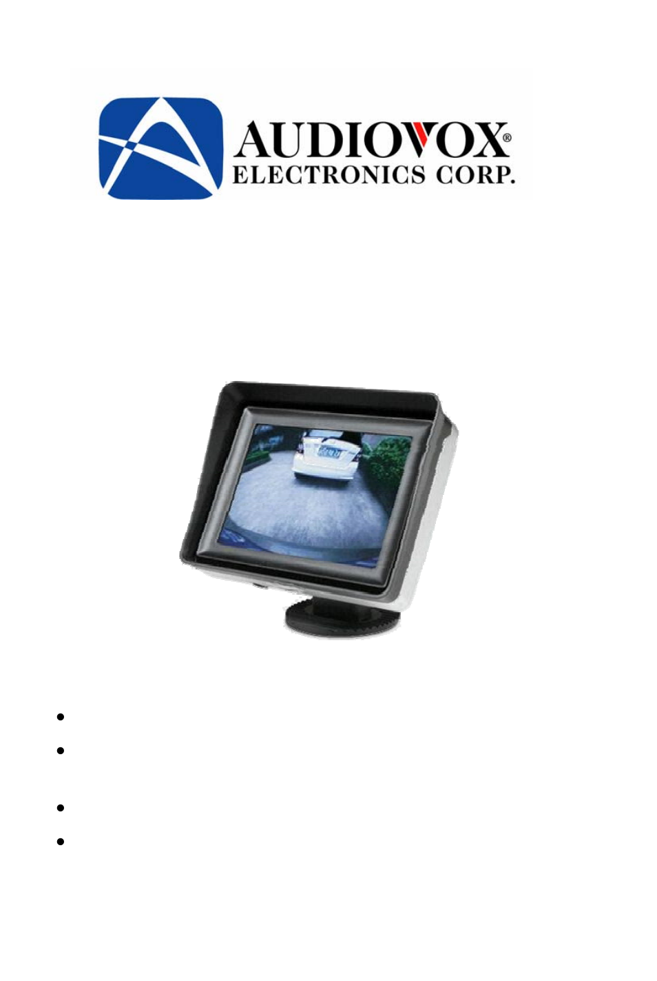 Audiovox ACAM250 User Manual | 10 pages