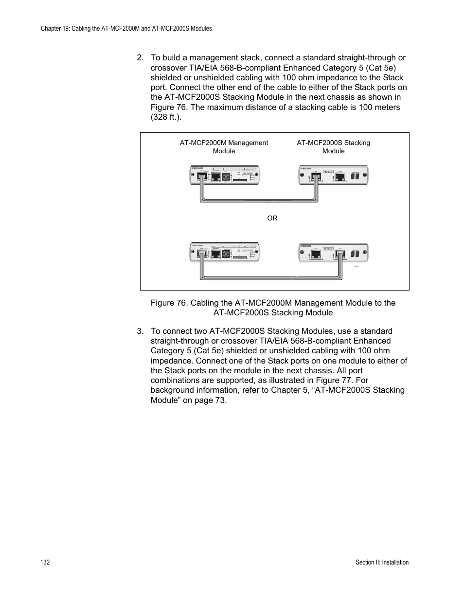 Link act, Sd rdy busy | Allied Telesis AT-MCF2300 User Manual | Page 132 / 190