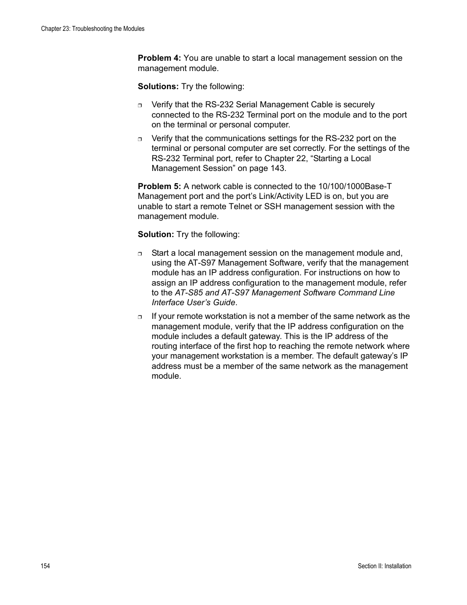 Allied Telesis AT-MCF2300 User Manual | Page 154 / 190