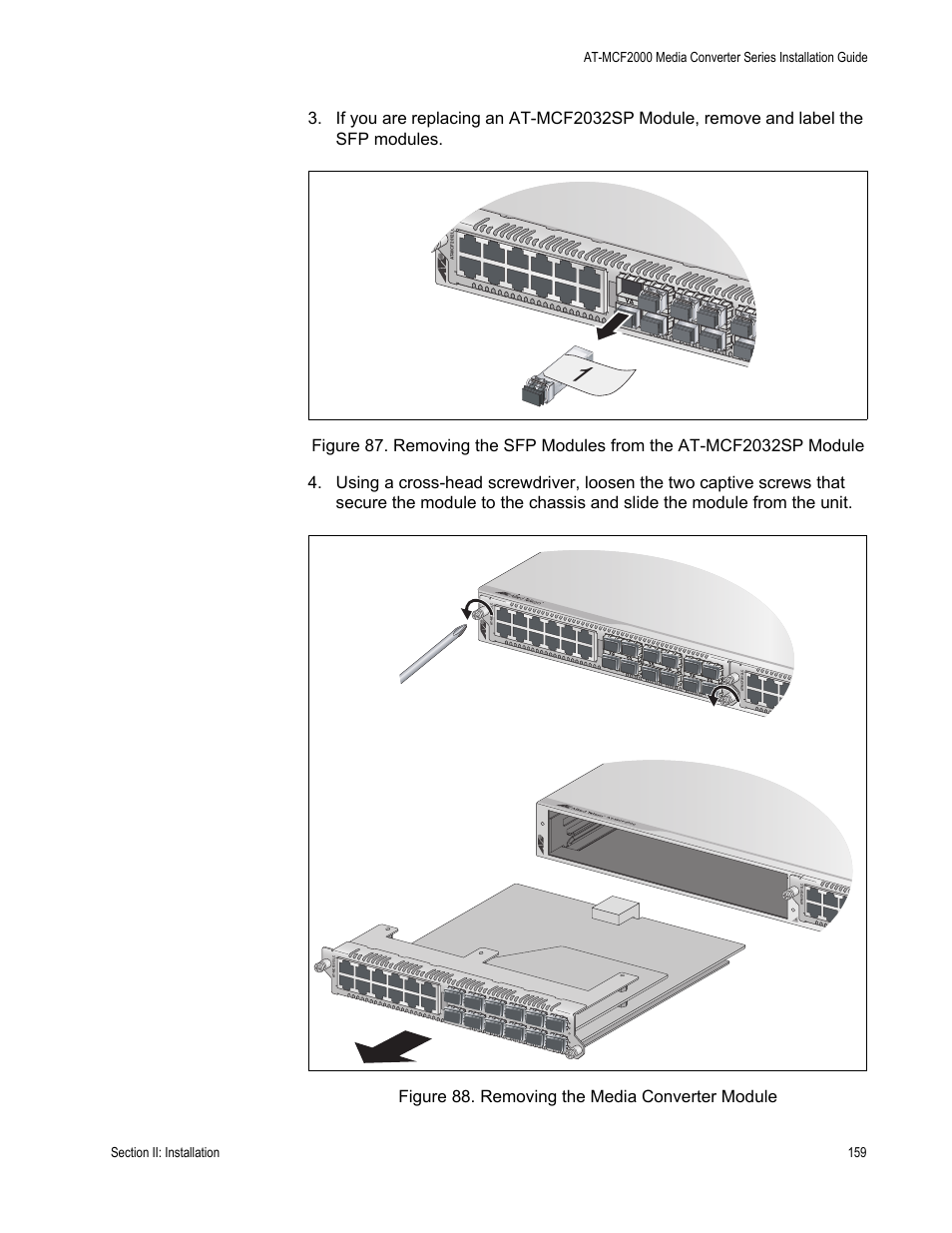Allied Telesis AT-MCF2300 User Manual | Page 159 / 190
