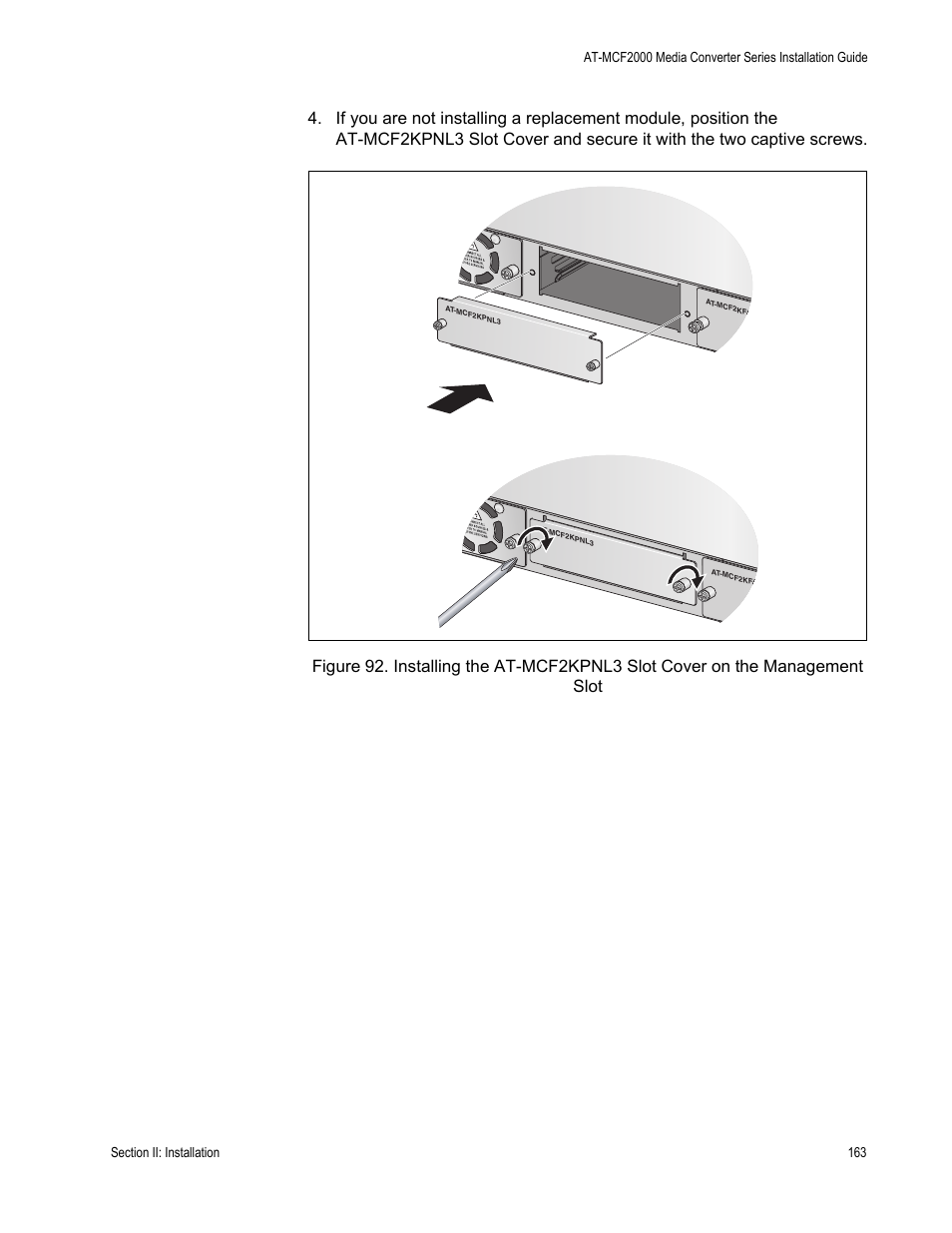 Allied Telesis AT-MCF2300 User Manual | Page 163 / 190