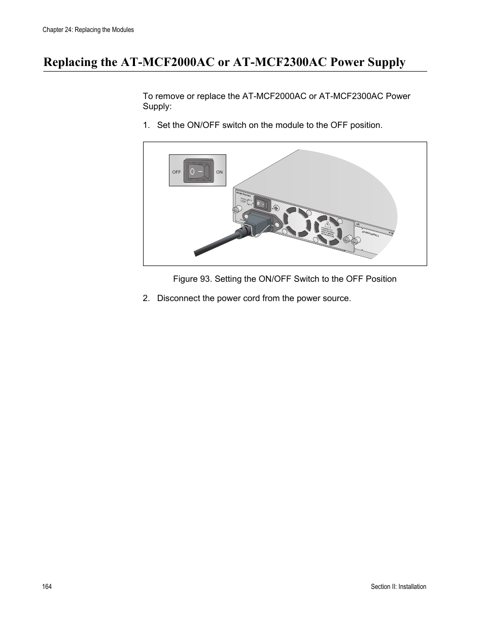 Allied Telesis AT-MCF2300 User Manual | Page 164 / 190