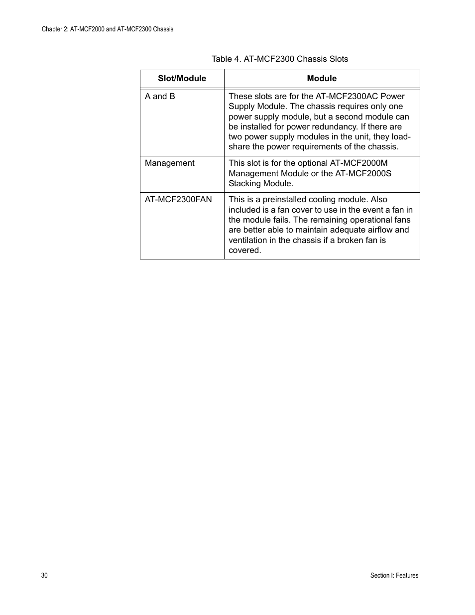 Allied Telesis AT-MCF2300 User Manual | Page 30 / 190