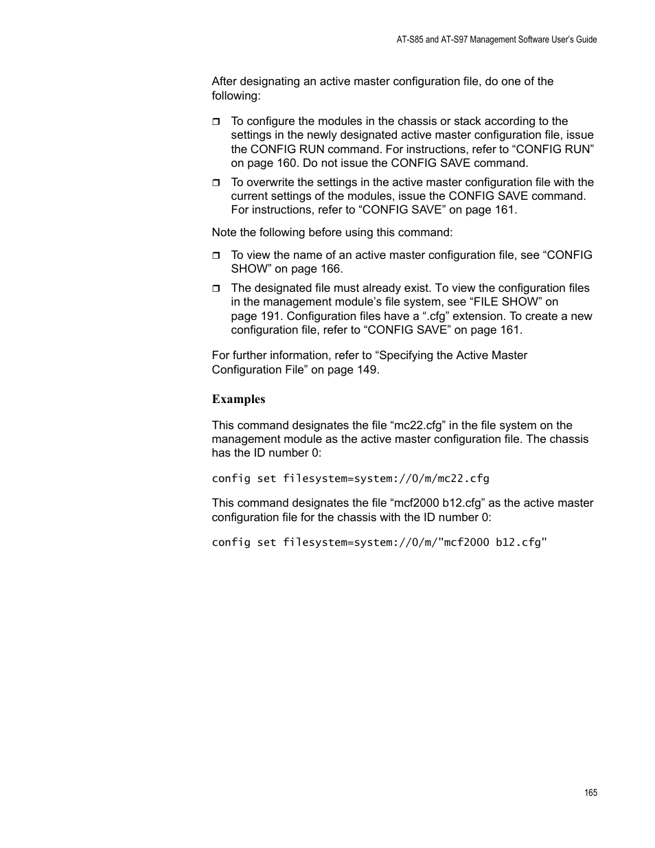 Allied Telesis AT-S97 User Manual | Page 165 / 248