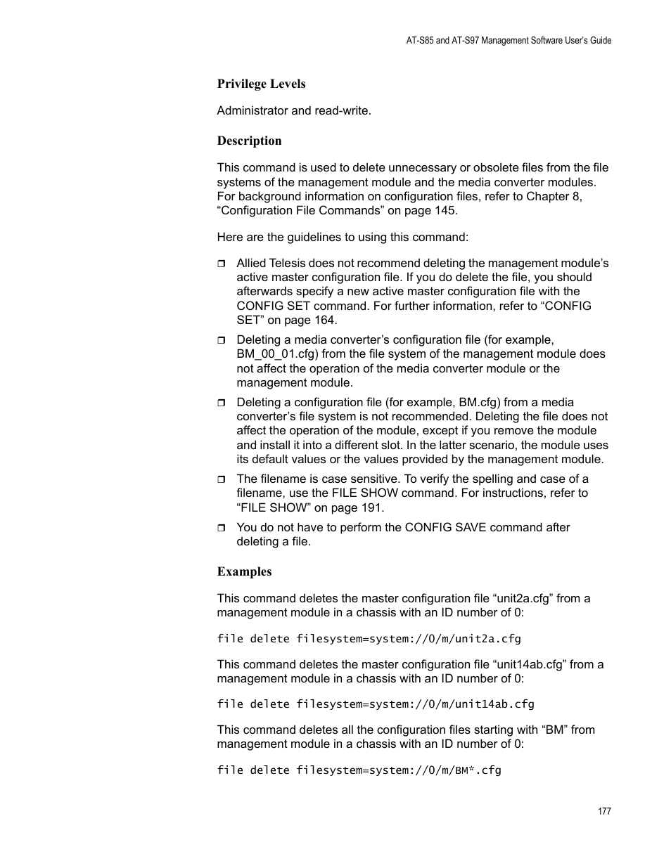 Allied Telesis AT-S97 User Manual | Page 177 / 248