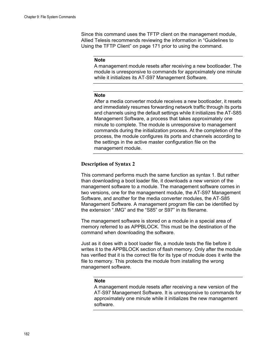 Allied Telesis AT-S97 User Manual | Page 182 / 248