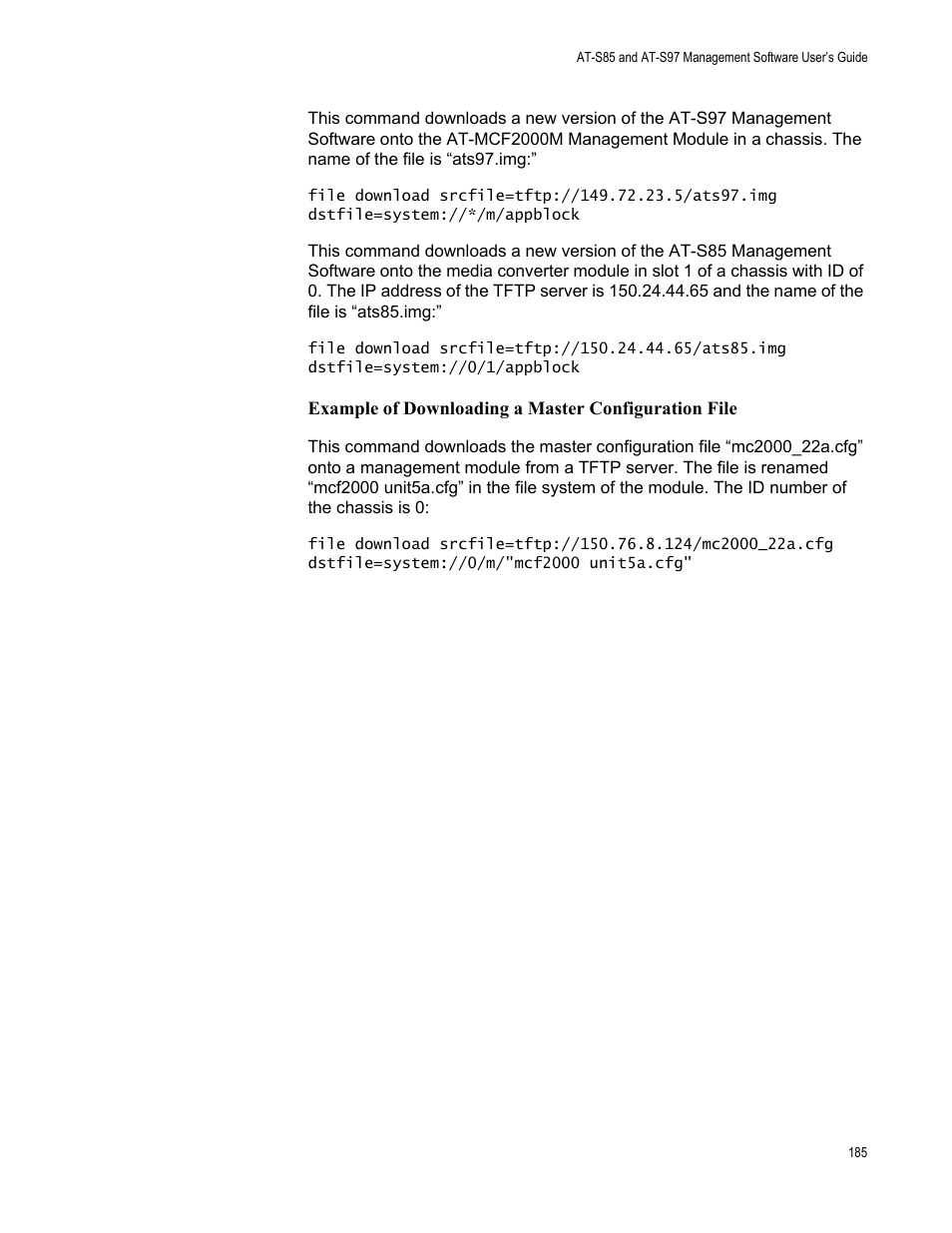 Allied Telesis AT-S97 User Manual | Page 185 / 248