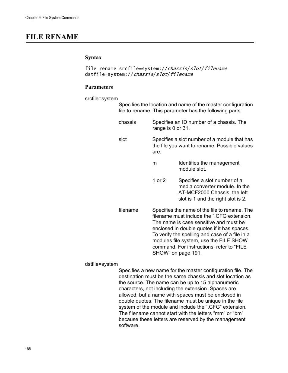 File rename | Allied Telesis AT-S97 User Manual | Page 188 / 248