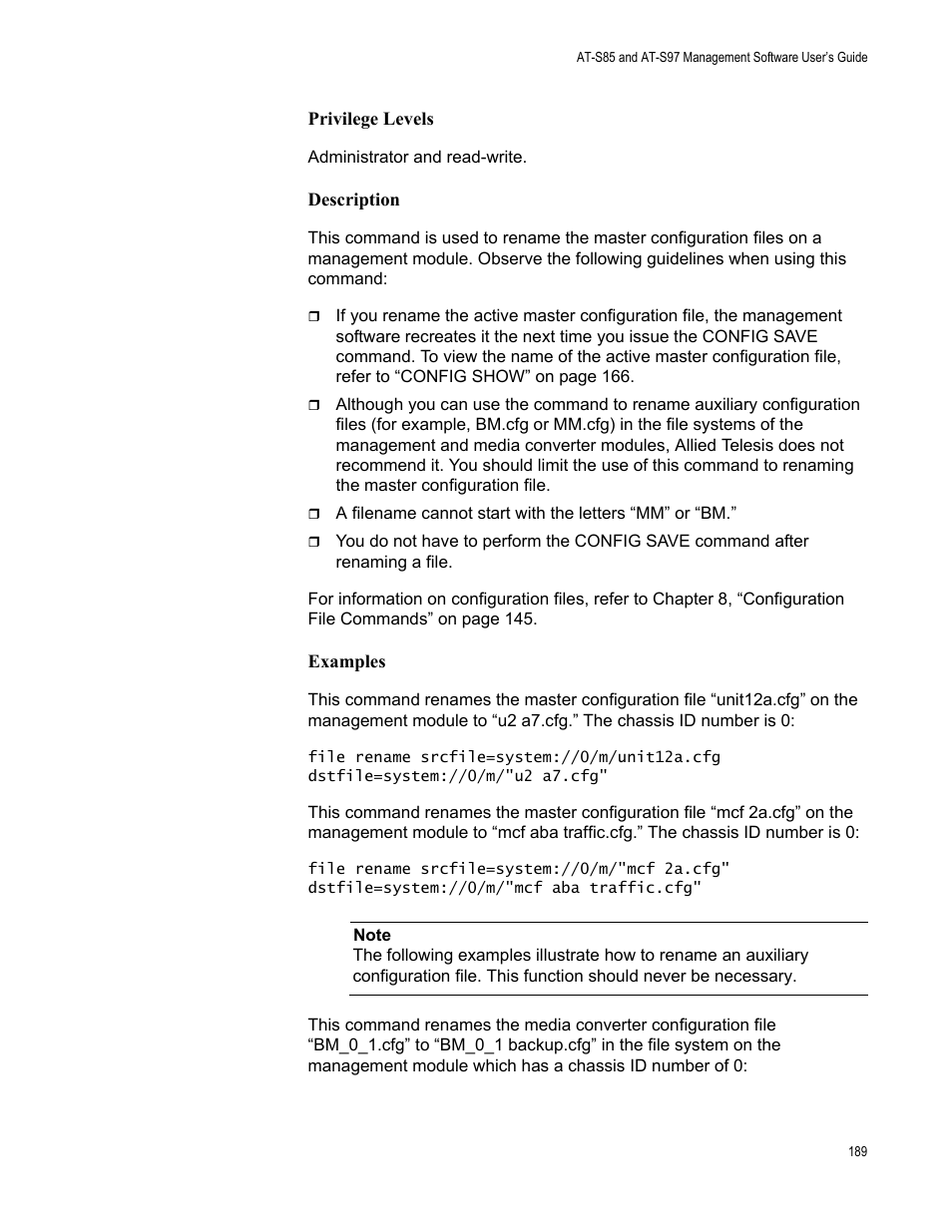 Allied Telesis AT-S97 User Manual | Page 189 / 248