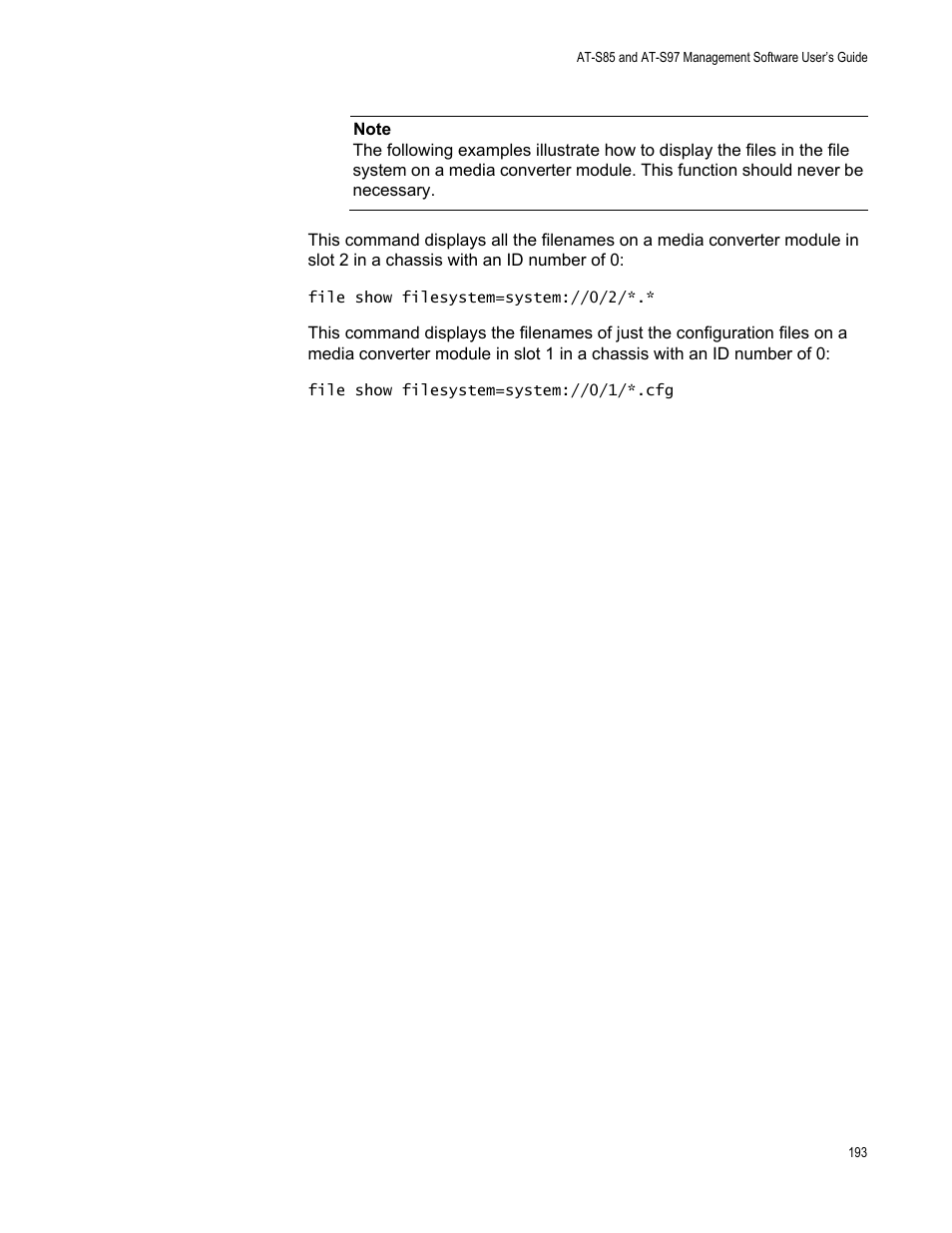 Allied Telesis AT-S97 User Manual | Page 193 / 248